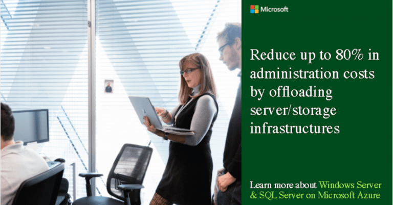 Reduce up to 80% in administration costs by offloading server/storage infrastructures